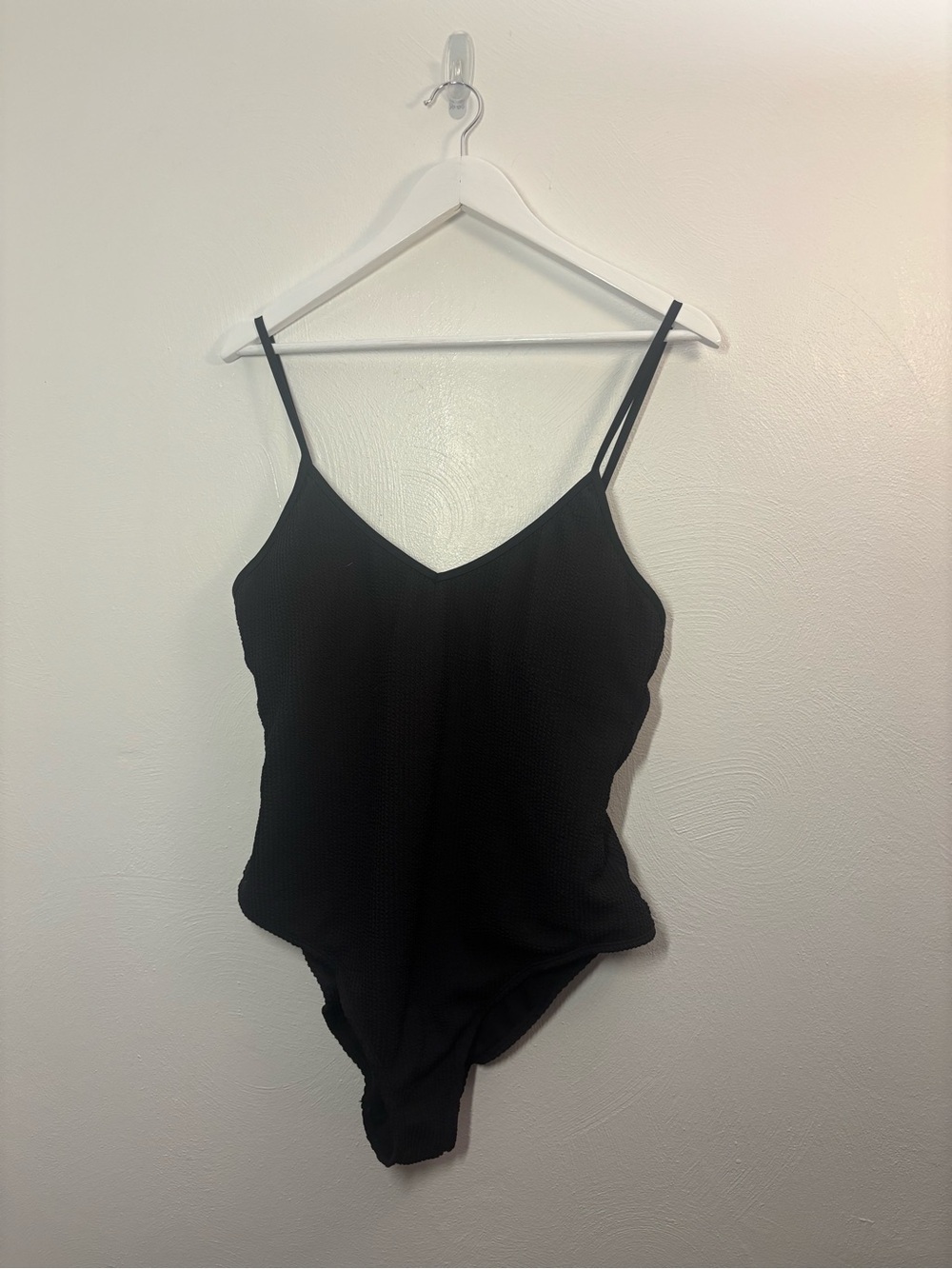 No Boundaries Textured Black One Piece Swim Suit Size XXL (19)